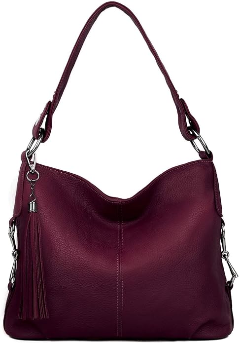 Giulianna Leather Bag - Wine Red