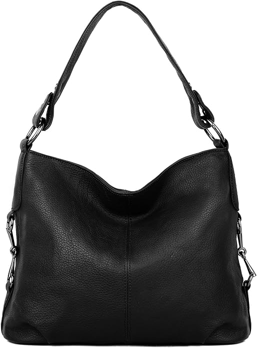 Sam Leather Shoulder Bag - Black 2.0